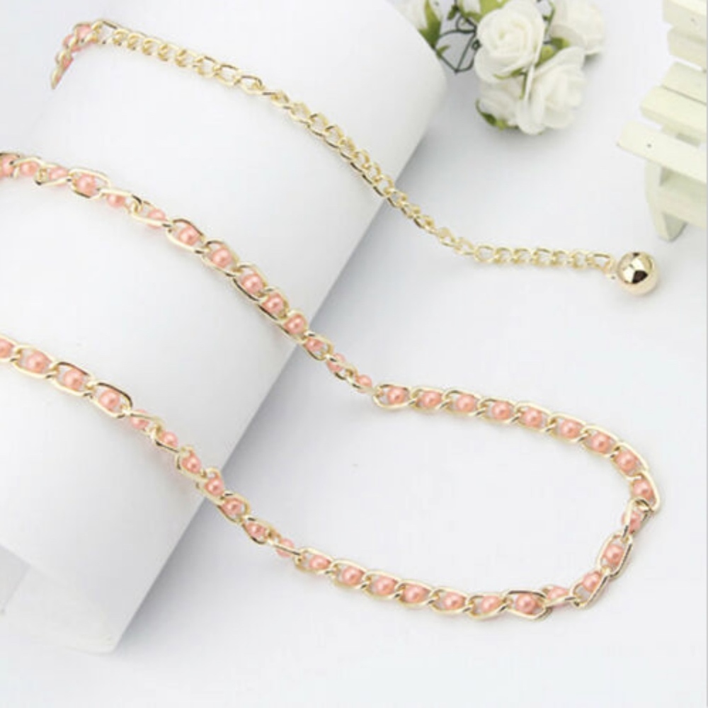 Gold Beaded Chain Belt - Picture 4 of 5
